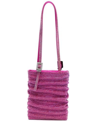 Benedetta Bruzziches Lollo La Grande Crystal-embellished Tote Bag - Pink