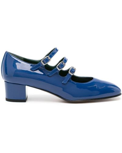 CAREL PARIS Kina 40mm Patent Leather Court Shoes - Blue