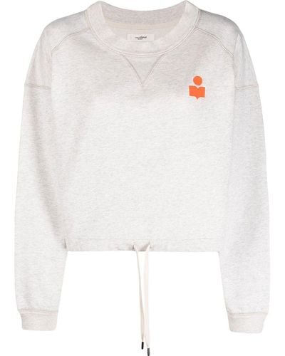 Isabel Marant Sweater Met Logoprint - Wit