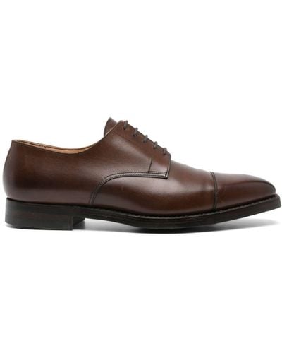 Crockett & Jones Norwich Leather Derby Shoes - Brown