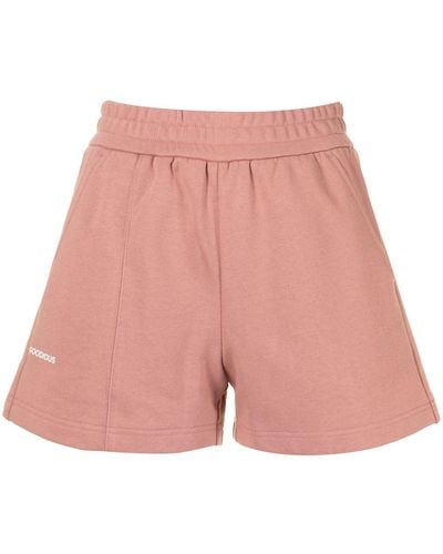 GOODIOUS Pantalones cortos de deporte con logo - Rosa