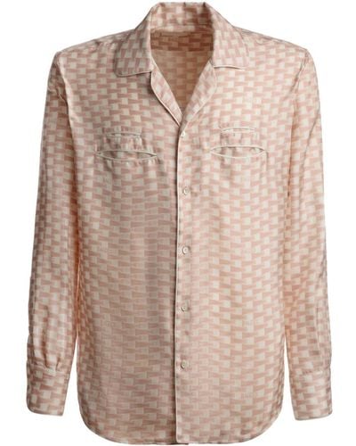 Bally Pennant Silk Shirt - Natural