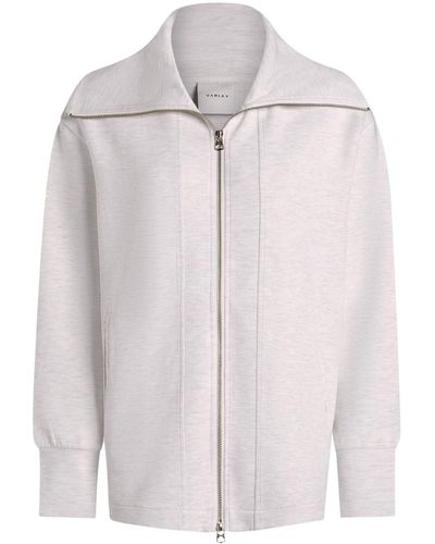 Varley Raleigh Zip-up Sweatshirt - White