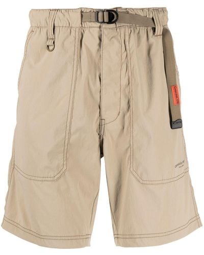 Chocoolate Belted Strechy Shorts - Natural