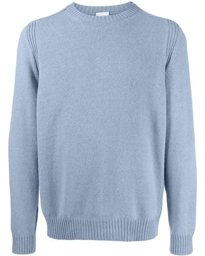 Paul Smith Ribbed-trim Lambs Wool Sweater - Blue