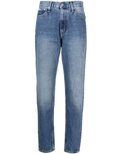 Calvin Klein Jeans Met Toelopende Pijpen - Blauw