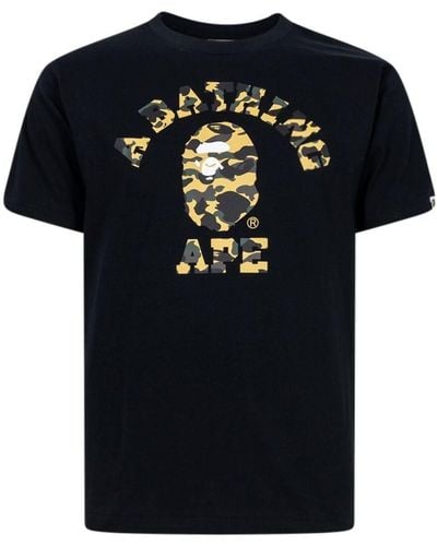 A Bathing Ape 1st Camo University T-shirt - Black