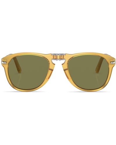 Persol Runde Steve McQueen Sonnenbrille - Gelb