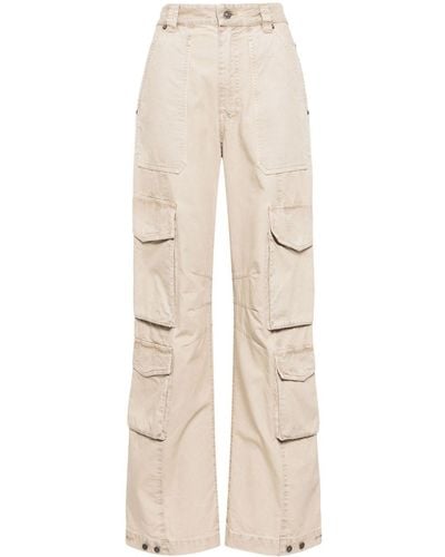 Golden Goose Panelled Cotton Cargo Trousers - Natural