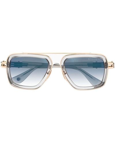 Dita Eyewear Lxn-evo Navigator-frame Sunglasses - Blue