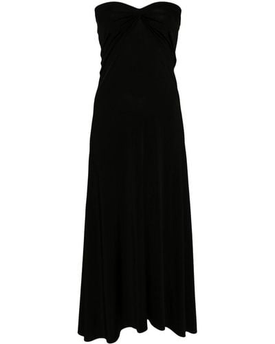 David Koma Strapless Maxi Dress - Black