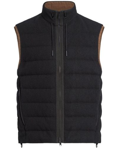 Zegna Oasi Elements cashmere vest - Negro