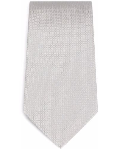 Dolce & Gabbana Krawatte aus Seiden-Jacquard - Weiß