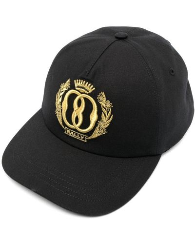 Bally Logo-embroidered Cotton Cap - Black