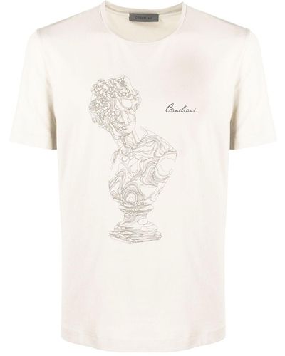 Corneliani Portrait Bust T-shirt - Multicolour