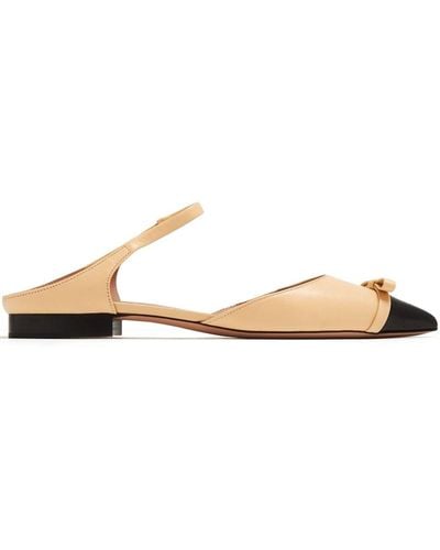 Malone Souliers Blythe Leather Mules - Natural