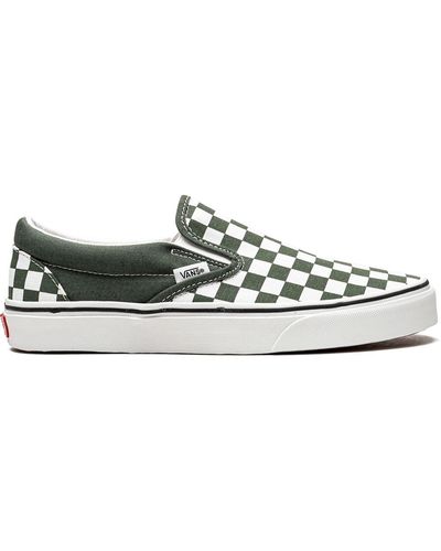 Vans Classic Slip-On Checkerboard Sneakers - Grün