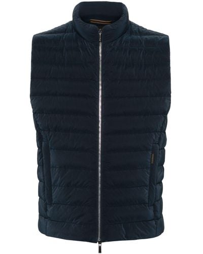 Moorer Quilted Padded Gilet - Blue