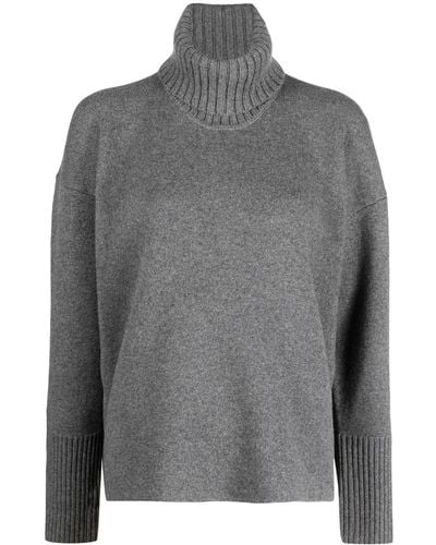 Proenza Schouler Roll-neck Drop-shoulder Sweater - Gray