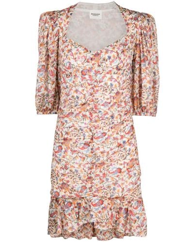 Isabel Marant Mini-jurk Met Bloemenprint - Roze