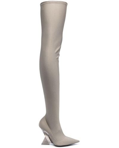 The Attico Cheope 105mm Thigh-high Boots - White