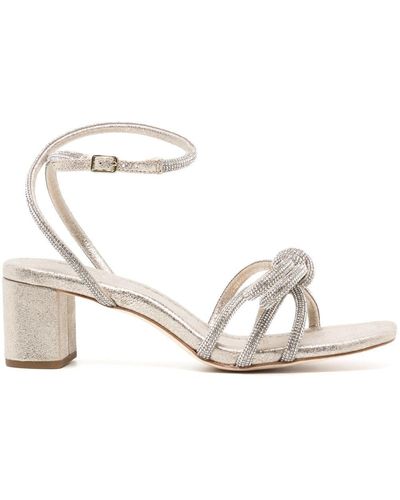 Loeffler Randall Sandalen mit Schleife 60mm - Natur