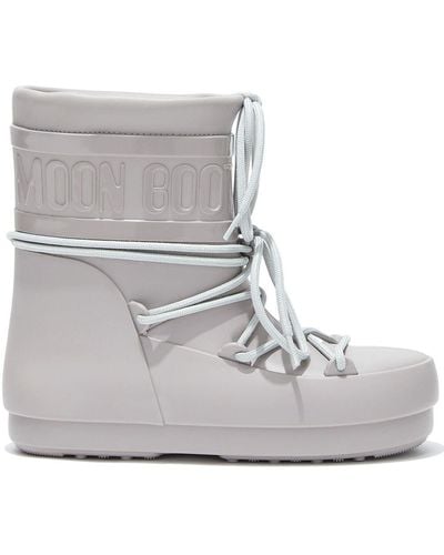Moon Boot Low-top Lace-up Boots - Grey