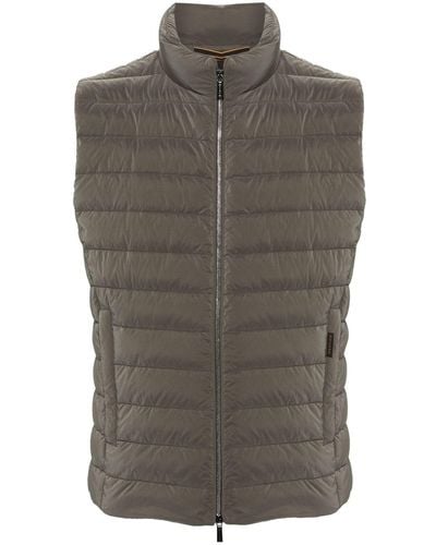 Moorer Quilted Padded Gilet - Gray
