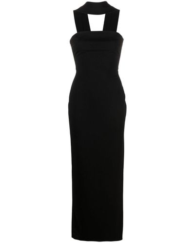 Solace London Amari クレープドレス - ブラック