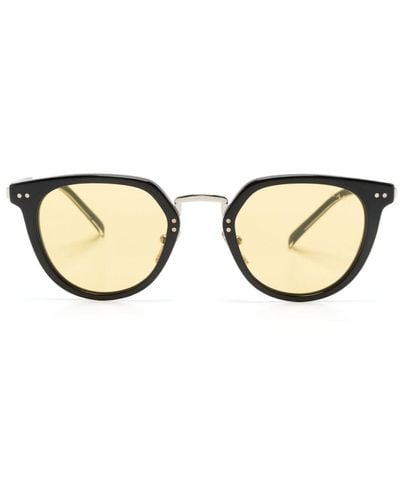 Prada Pr17ys Oval-frame Sunglasses - Natural