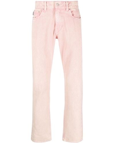 Pleasures X Sonic Youth Washing Machine Mid-rise Straight-leg Jeans - Pink