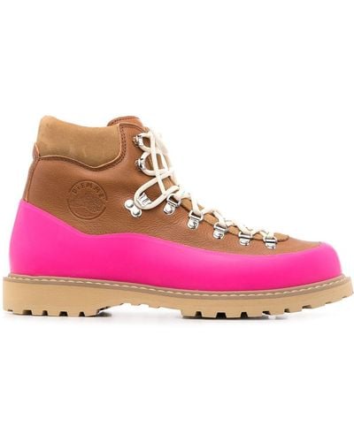 Diemme X Gant Contrast Ankle Boots - Pink