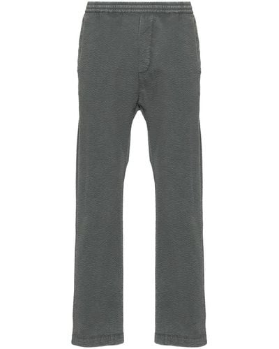 Barena Textured-finish Straight-leg Trousers - Grey