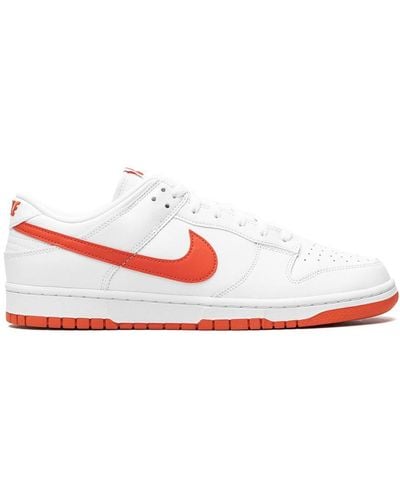 Nike Dunk Low Retro Leather Sneakers - White