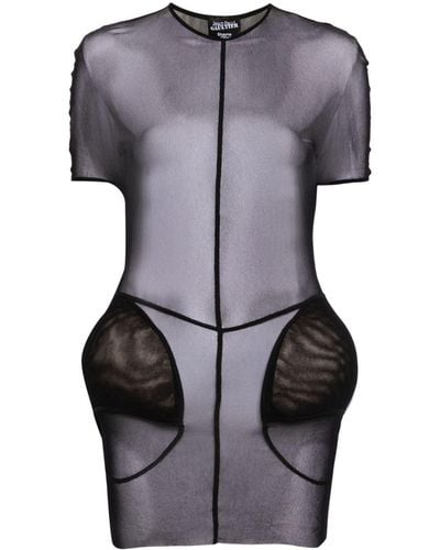 Jean Paul Gaultier X Shayne Oliver The Short Padding Dress - Gray