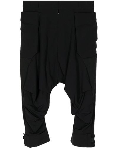 Fumito Ganryu Drop-crotch Trousers - Black