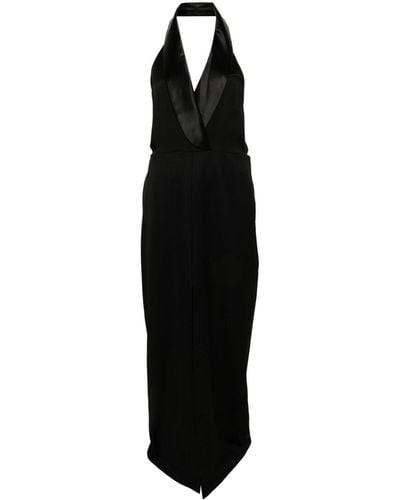 Jonathan Simkhai Janice Halterneck Maxi Dress - Black
