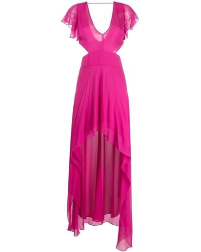 Patrizia Pepe Maxi-jurk Met Uitgesneden Detail - Roze