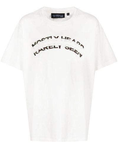 Mostly Heard Rarely Seen T-shirt à logo embossé - Blanc