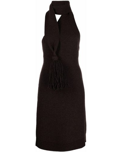 Bottega Veneta Wool Mini Dress - Black