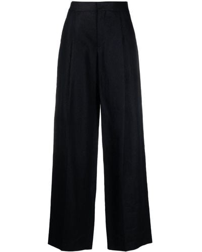 Chloé Pressed-crease Tailored Pants - Blue