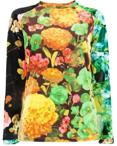 Quinn Top entallado con motivo floral - Multicolor