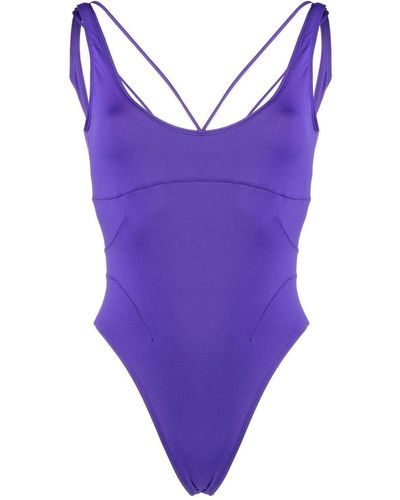 Jacquemus Le Maillot Signature Swimsuit - Purple