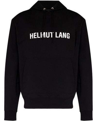 Helmut Lang Logo-print Hoodie - Black