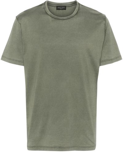 Roberto Collina Shortsleeved Cotton T-shirt - Green