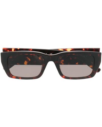 Palm Angels Tortoiseshell-effect Square-frame Sunglasses - Black