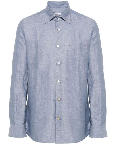 Kiton Overhemd Met Lange Mouwen - Blauw