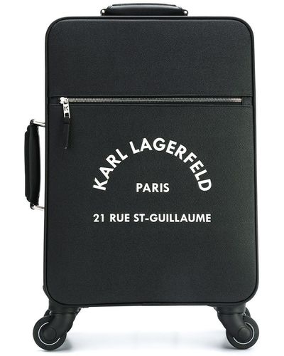 Karl Lagerfeld Maleta con ruedas - Negro