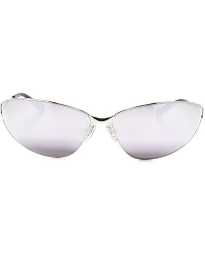 Balenciaga Razor Cat Cat-eye Frame Sunglasses - Metallic