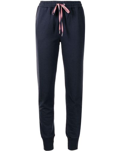 PS by Paul Smith Drawstring-waist Cotton Track Trousers - Blue